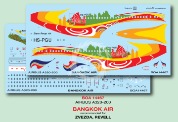 Airbus A320 - Bangkok air HS-PGU - decal BOA14467