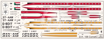 Model plastikowy D.H.106 Comet-4C Amodel 1477 skala 1/144