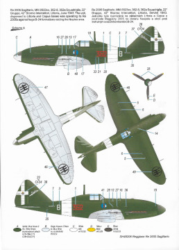 Model plastikowy Reggiane Reggiane Re.2005 Sagittario Special Hobby SH48206 skala 1/48