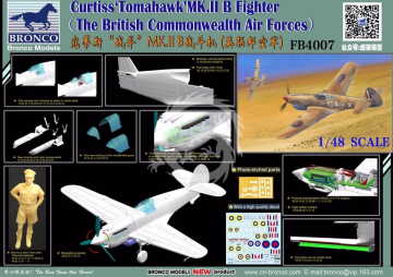 Curtiss 'Tomahawk' Mk.II B Fighter Bronco  FB4007 skala 1/48