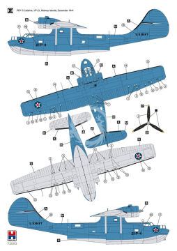  Consolidated PBY-3 Catalina - Hobby 2000 H2K72083 skala 1/72