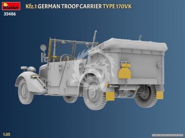  Kfz.1 German Troop Carrier Type 170VK - MiniArt 35486 skala 1/35