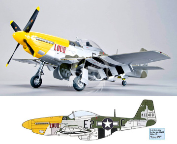 P-51D/K Mustang IV P-51D/K Zoukei-Mura SWS09 skala 1:32  Nowy model do samodzielnego posklejania i pomalowania, nie zawiera kleju ani farb.