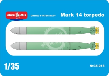 United States Navy Mark 14 Torpedo Set of 2 MikroMir 35-018 skala 1/35