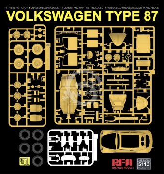 PREORDER- Volkswagen Type 87 w/full interior Rye Field Model RM-5113 skala 1/35