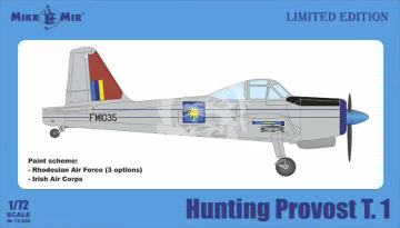 Hunting Provost T.1 - Rhodesian + Irish Air Force (edycja limitowana) wariant 2 - Mikromir 72-028-2  skala 1/72