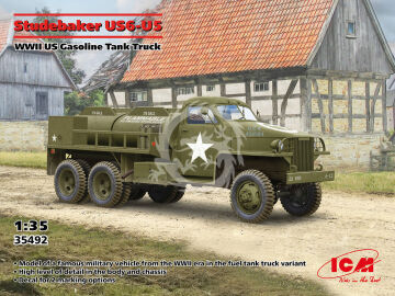 NA ZAMÓWIENIE  Studebaker US6-U5, WWII US Gasoline Tank Truck ICM 35492 skala 1/35