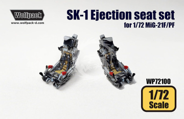 SK-1 Ejection seat set for 1/72 MiG-21F/PF - Wolfpack  WP72100 skala 1/72