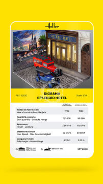 Diorama Splendid Hotel - Heller 50330 skala 1/24