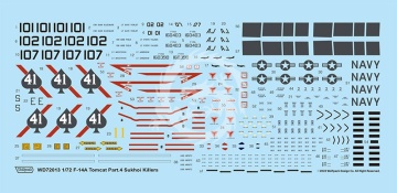 F-14A Tomcat Part.4 - VF-41 'Black Aces' - Sukhoi Killers for Academy - Wolfpack WD72013 skala 1/72