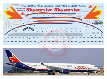 Kalkomania do Airbus A330 Skyservice, Skyline SKY144-64 skala 1/144