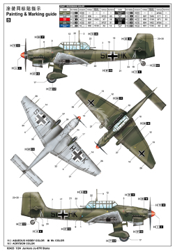 Model plastikowy   Junkers Ju-87R Stuka, Trumpeter 02423 skala 1/24