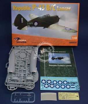 Model plastikowy Republic P-43 B/C Lancer (recon) Dora Wings DW48034 skala 1/48