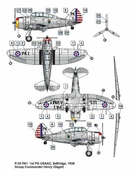 Model plastikowy Seversky P-35 Dora Wings DW48012 skala 1/48