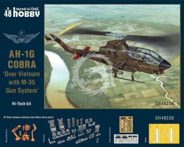 AH-1G Cobra 'Over Vietnam with M-35 Gun System' Hi-Tech Kit Special Hobby SH48230 skala 1/48