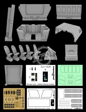 Danube class - Habitat mission module 14721-1/72