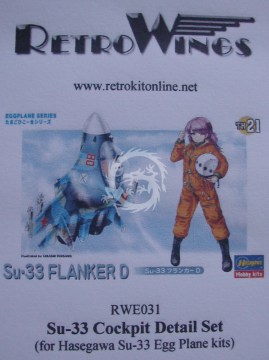 RWE031 Su-33 Cockpit Detail Set RetrokiT