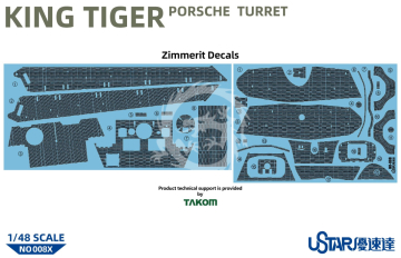 PREORDER - King Tiger Porsche Turret w/Full Interior UStar No-008 skala 1/48