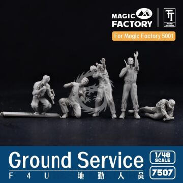 Ground Service Crew Set Magic Factory 7507 skala 1/48