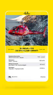 ECUREUIL H125 (AS 350 B3) AIR ZERMATT Heller 80490 skala 1/48