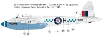 de Havilland DH-103 Hornet F Mk.I/F.1 AZmodel AZ7651 skala 1/72
