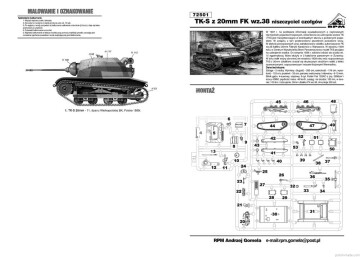 TK-S z działkiem 20mm FK wz.38 - RPM 72501 skala 1/72