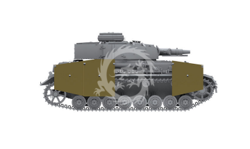 Pz.Kpfw. IV Ausf. F1 Vorpanzer & Schürzen (3 in 1) -  Border Model BT-003 skala 1/35