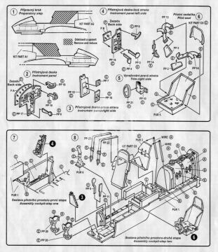 Henschel Hs 129B Interior set Hasegawa/Revell - CMK 4066 skala 1/48