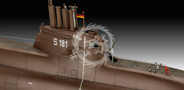 3w1 - 70 Jahre Bundeswehr:Wilhelm Bauer (U-2540) + Type 206A + Type 212A - Revell 05186 skala 1/144