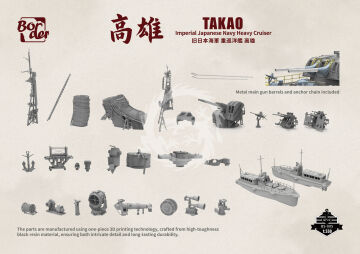  Heavy cruiser Takao - Border Model  BS-005 skala 1/350