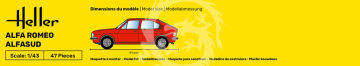 Alfa Romeo Alfasud - Heller 80182 skala 1/43 