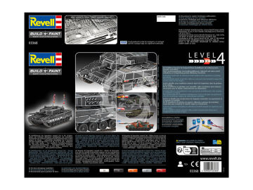 Leopard 2A4 - Special Decoration 40th anniversary - Revell 03368 skala 1/35 