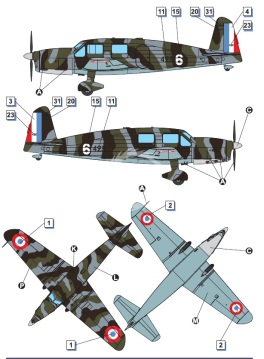 Caudron C.635 Simoun - Dora Wings DW48030 skala 1:48