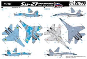 Model plastikowy Su-27 Flanker B Great Wall Hobby L4824 skala 1/48