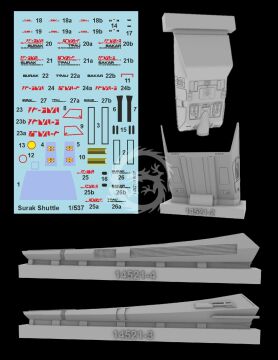 14521 Surak Shuttle skala 1/537 Green Strawberry Star Trek