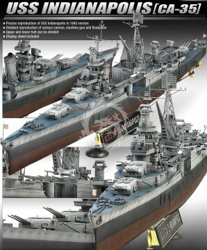 USS Indianapolis CA-35 Academy 14107 1/350
