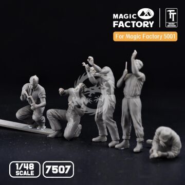 PREORDER - Ground Service Crew Set Magic Factory 7507 skala 1/48