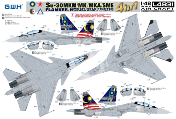 PREORDER - Sukhoi Su-30 MKM/MK/MKA/SME 