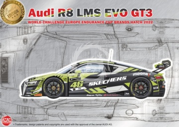 Audi R8 LMS GT3 World Challenge Europe Imola 2022 NuNu Model Kit PN24044 skala 1/24