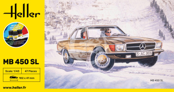 PRZEDSPRZEDAŻ - STARTER KIT MB 450SL Heller 56171 skala 1/43