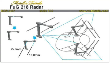 FuG 218 Radar - Metallic Details MDR3207 skala 1/32