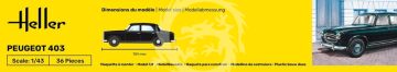 Peugeot 403 - Heller 80161 skala 1/43