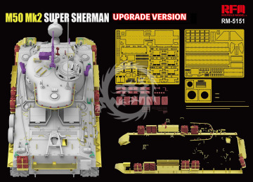 PRZEDSPRZEDAZ - Israeli Tank M50 Mk2 SUPER SHERMAN Upgrade Version - Rye Field Model  RFM-5151 skala 1/35