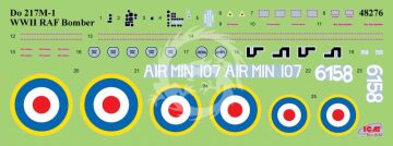 Do 217M-1, WWII RAF Bomber - ICM 48276 skala 1/48