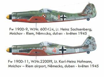 Fw 190D JV44 Sachsenberg’s Platzschutzschwarm Eduard 1154 skala 1/48