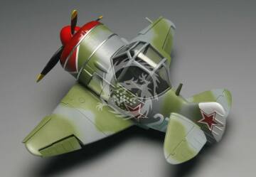 Model plastikowy WWII Soviet Air Forces Lavochkin La-7 Fighter Tiger Model TM-107 skala 1/Egg