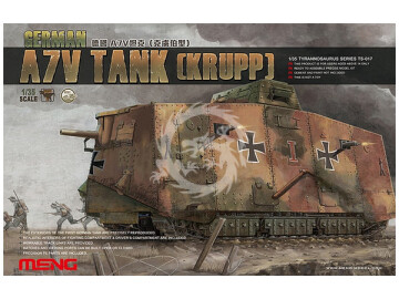 German A7V Tank (Krupp) Meng Model TS-017 skala 1/35