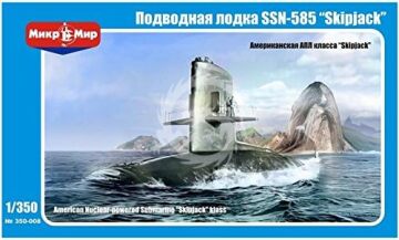  U.S. nuclear-powered submarine 'Skipjack' class MikroMir 350-008 skala 1/350