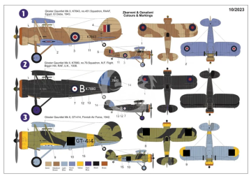 Gloster Gauntlet Mk.II 'Special Markings' AZ-Model 7868 skala 1/72