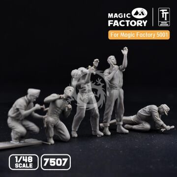 PREORDER - Ground Service Crew Set Magic Factory 7507 skala 1/48